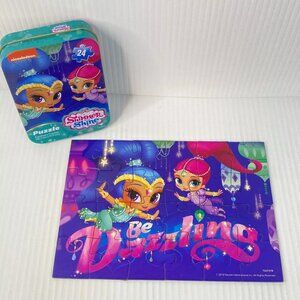 Shimmer & Shine Nichelodeon Puzzle 24pcs 5x7in COMPLETE with Tin